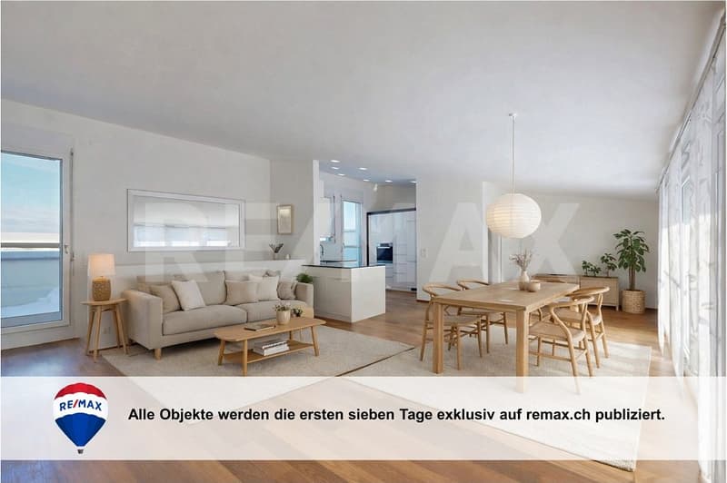 5.5-room attic apartment with sun terrace - near St. Gallen, far from everyday life (1)