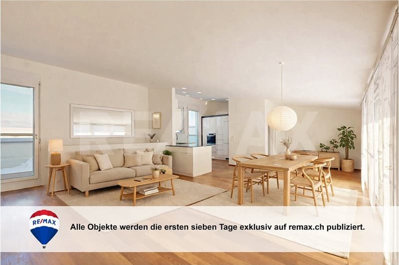 5.5-Zimmer Attikawohnung mit Sonnenterrasse - nahe St. Gallen, fern vom Alltag (1)