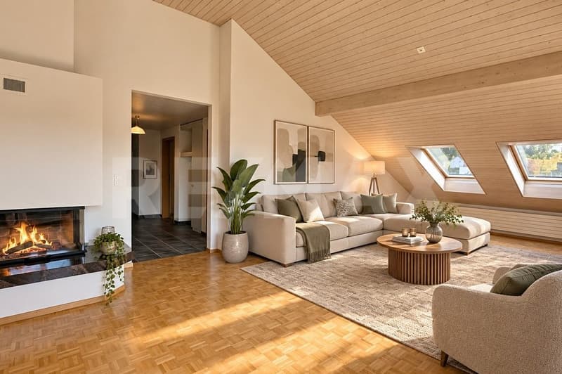 Grosszügige Dachwohnung zum Wohlfühlen (3)