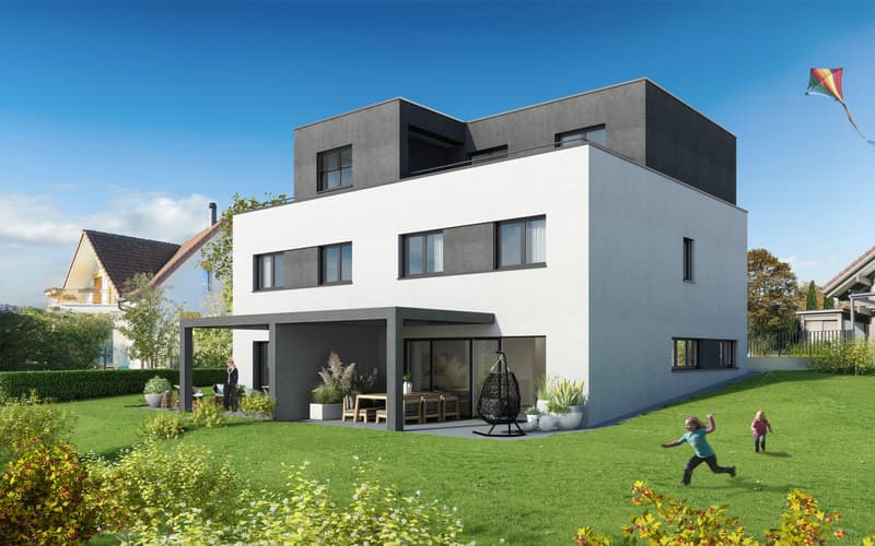 Modernes Familienwohnen: neues Doppeleinfamilienhaus an attraktiver Lage (1)