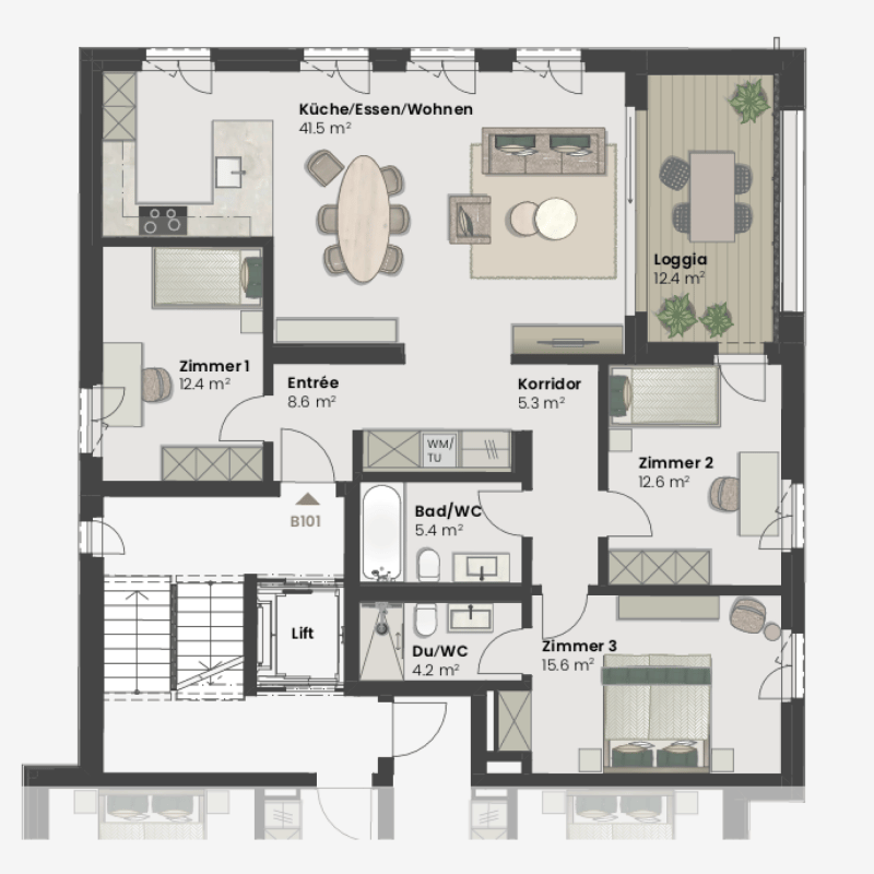 Ready for occupancy from December 2026! Country living near the city: New apartments in the heart of the village (4)