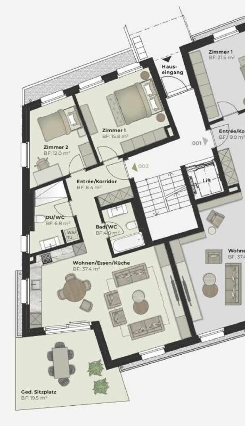Grundriss Wohnung