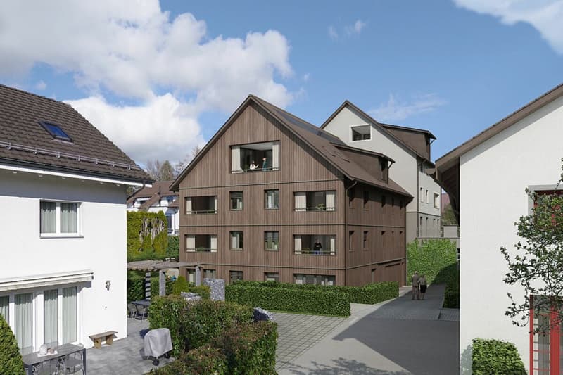 BEZUGSBEREIT AB Januar 2027! Landwohnen in Stadtnähe: Neubauwohnungen im Herzen des Dorfes Wermatswil (10)