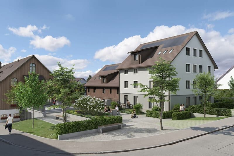 BEZUGSBEREIT AB Januar 2027! Landwohnen in Stadtnähe: Neubauwohnungen im Herzen des Dorfes Wermatswil (12)