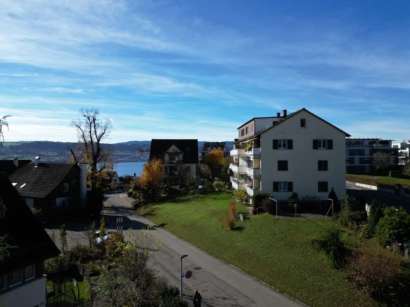 Aussicht vom Balkon aus