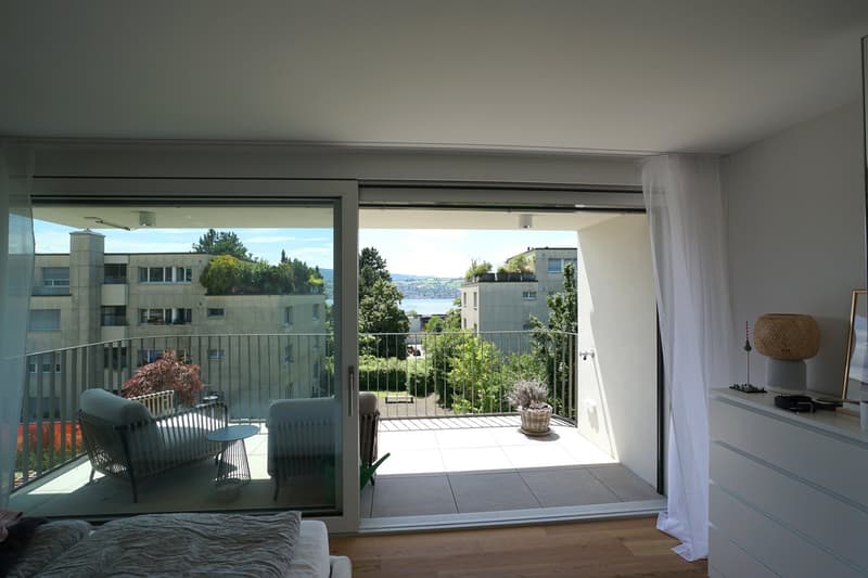 Neubauwohnung mit Gartensitzplatz, zwei Balkonen und traumhafter Seesicht (3)