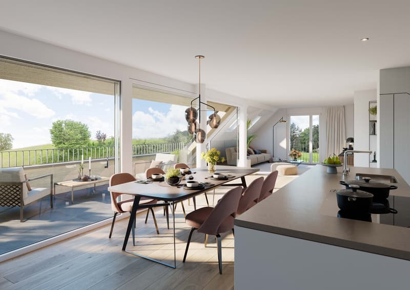 Large new 5½-room attic maisonette apartment for sale in a beautiful scenic location (3)