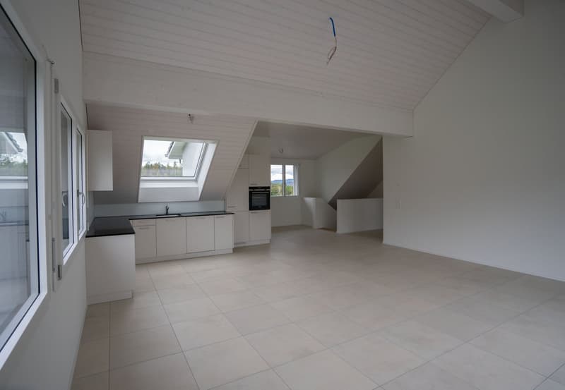 Grosse neue Dachwohnung an zentraler Lage mit Bergsicht, Garage inbegriffen (6)