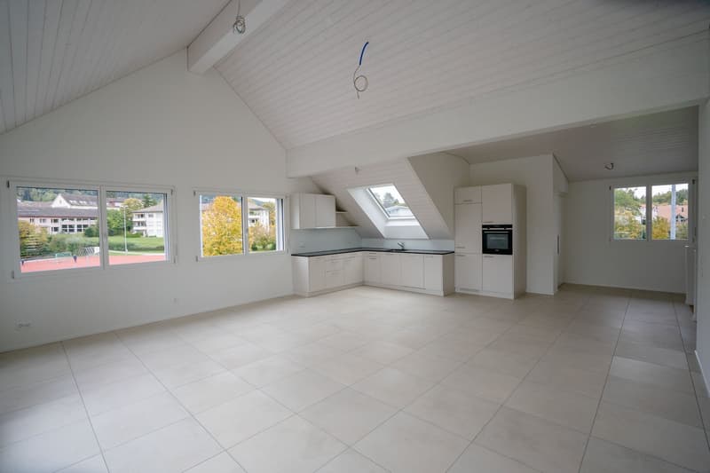 Grosse neue Dachwohnung an zentraler Lage mit Bergsicht, Garage inbegriffen (3)