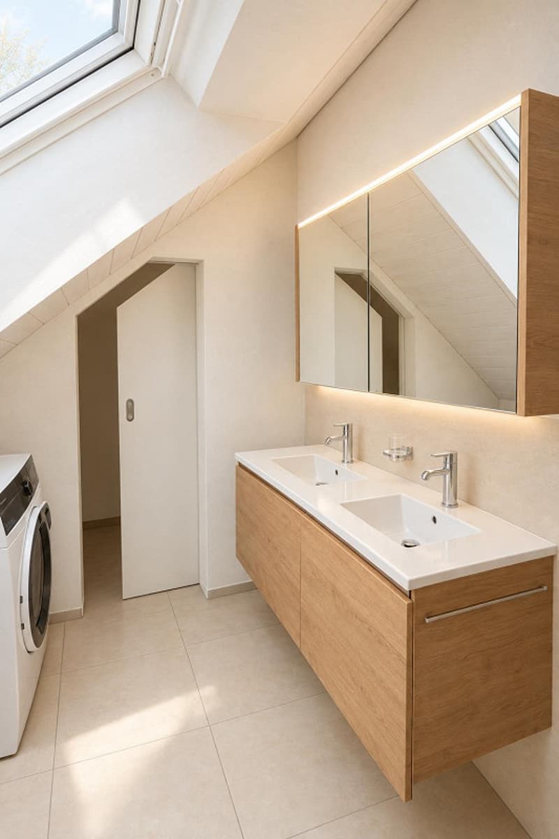 Grosse neue Dachwohnung an zentraler Lage mit Bergsicht, Garage inbegriffen (6)