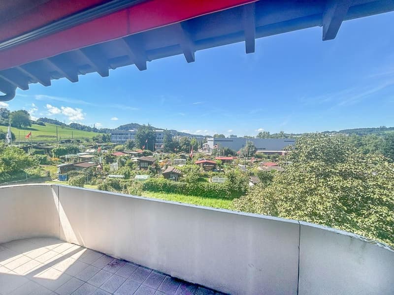 Balkon gegen Südwesten