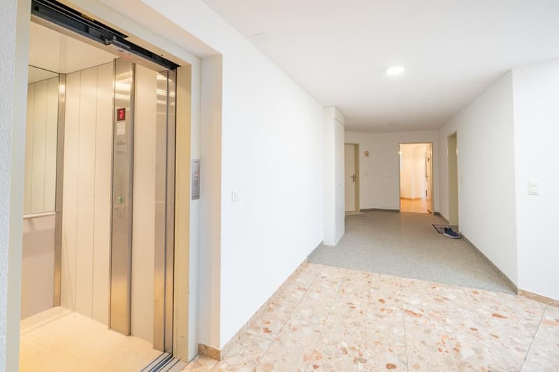 Lift und Zugang zur Wohnung