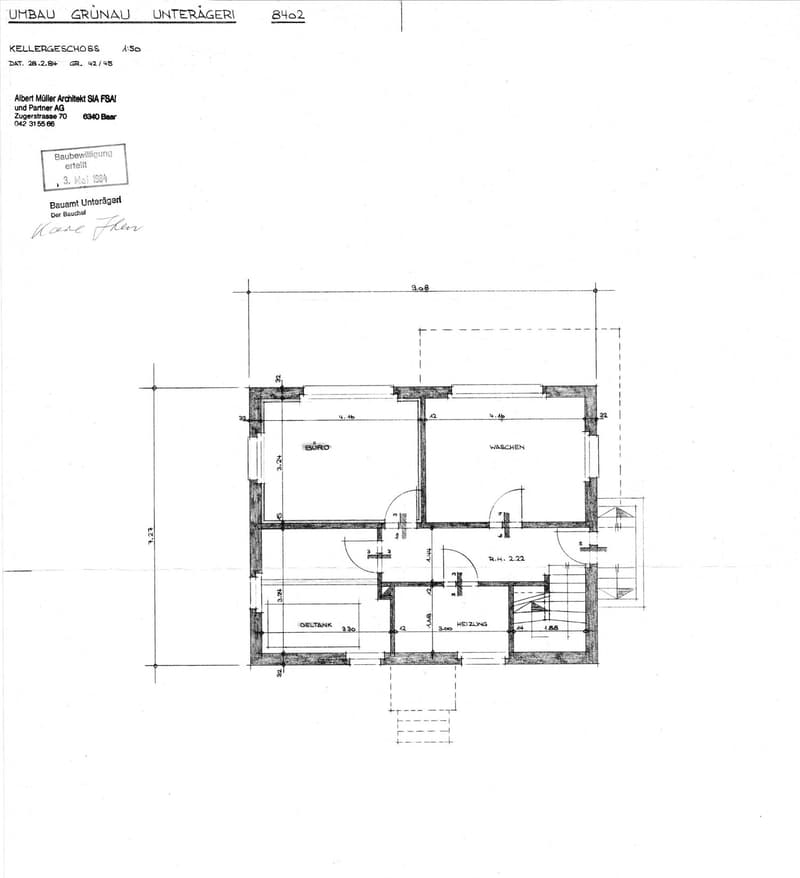Grundriss Untergeschoss