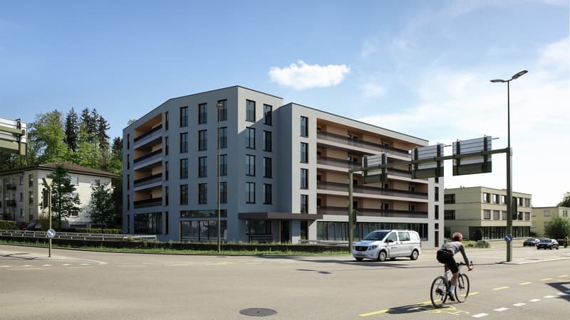 Primo affitto di spazi commerciali | Edificio residenziale DOMUM Tagelswangen (4)