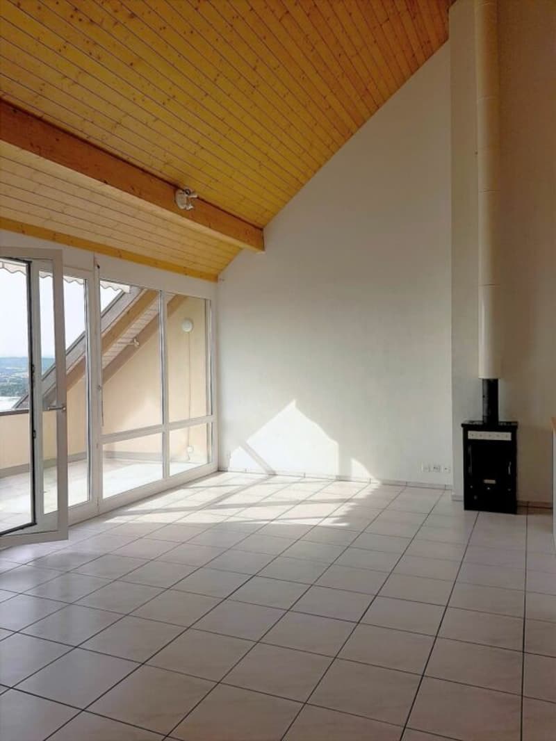 Un refuge charmant avec une vue panoramique imprenable : appartement de 3,5 pièces en mansarde à Vallamand (4)