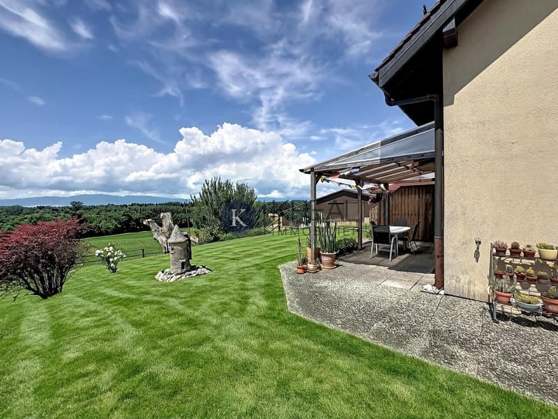 Cadre résidentiel recherché : villa de 5.5 pièces avec beaux volumes et jardin clôturé (12)