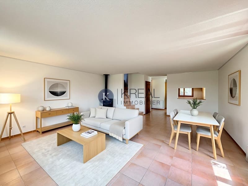 Cadre résidentiel recherché : villa de 5.5 pièces avec beaux volumes et jardin clôturé (3)