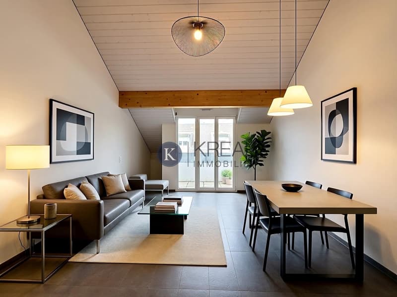 Bel appartement de 2.5 pièces au dernier étage d'une PPE récente (1)