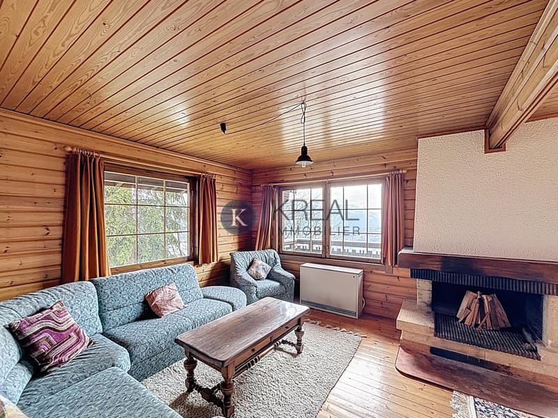 Chalet 5,5 pièces avec vue panoramique ? potentiel de rénovation (3)
