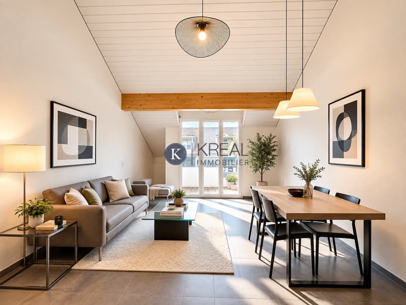 Bel appartement de 2.5 pièces au dernier étage d'une PPE récente (2)
