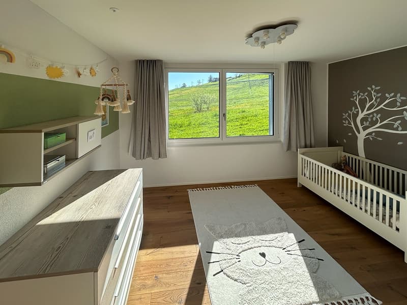 Zimmer mit direktem Blick ins Grüne