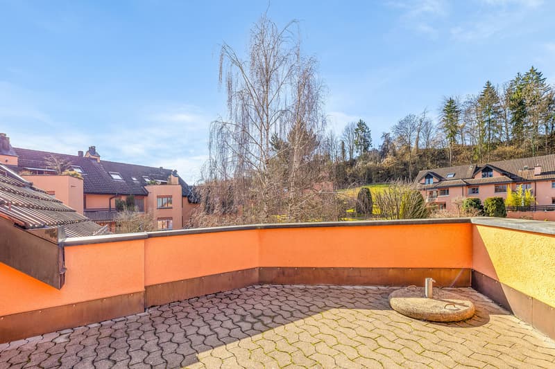Dachterrasse mit westlicher Ausrichtung