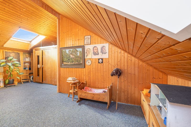 Zimmer 4 mit Sauna im Dachgeschoss