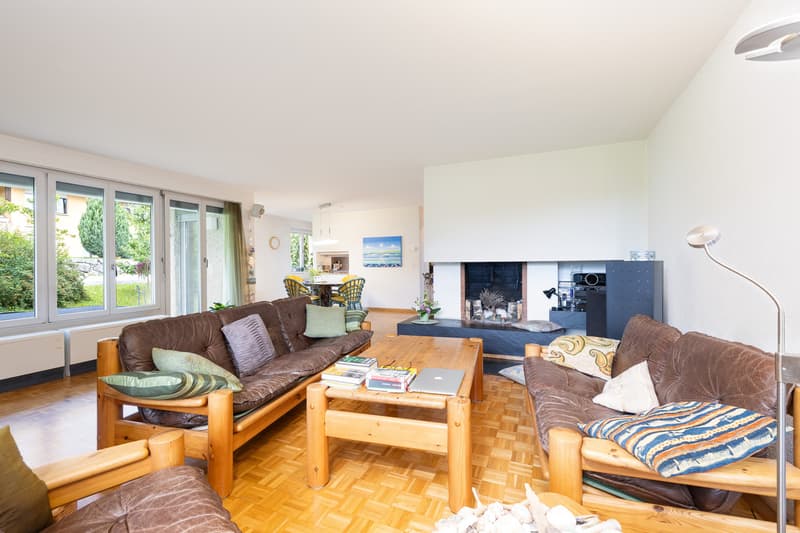 Wohnbereich mit Cheminée, Haus 17