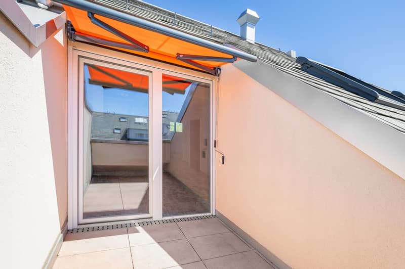 Balkon mit südwestlicher Ausrichtung