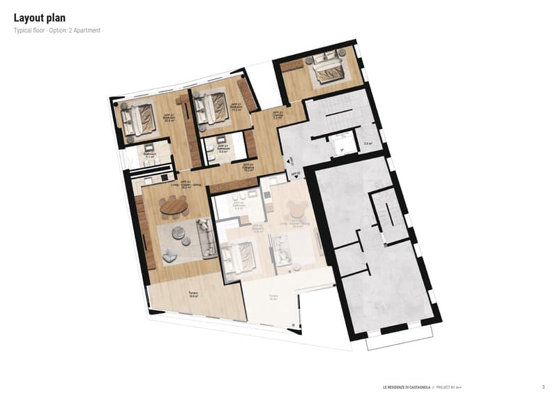 APPARTAMENTO 4.5 LOCALI - Seeblick mit privater Terrasse (Parkplatz nicht inbegriffen) (10)