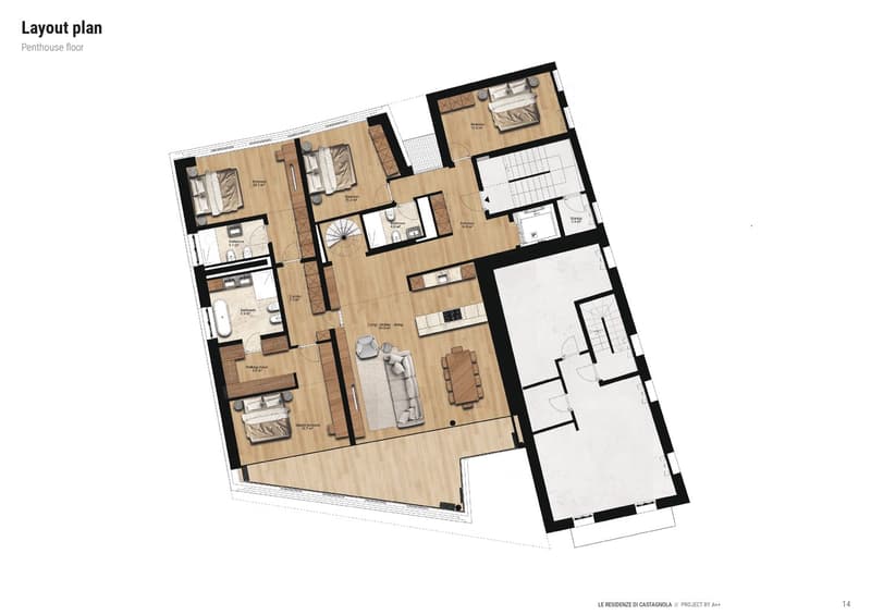 PENTHAUS / ATTICO 6,5 LOCALE - Private Terrasse, Jacuzzi und 360°-Seeblick (ohne Parkplätze) (9)