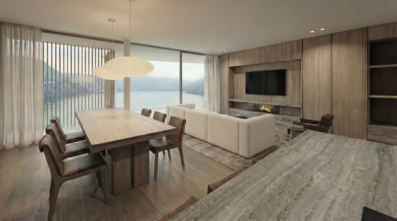 APPARTAMENT 2.5 Zimmer - Seeufer mit privater Terrasse (Parkplatz nicht inbegriffen) (3)