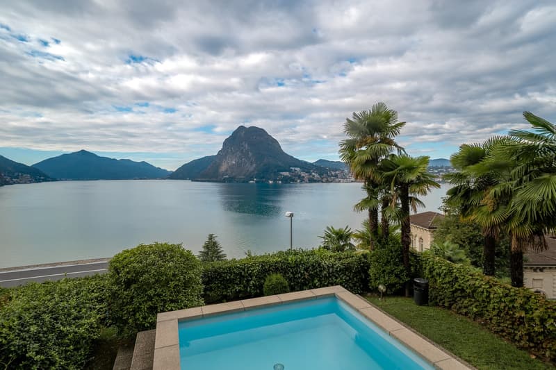 Luminoso appartamento con vista lago a Lugano-Castagnola (3)
