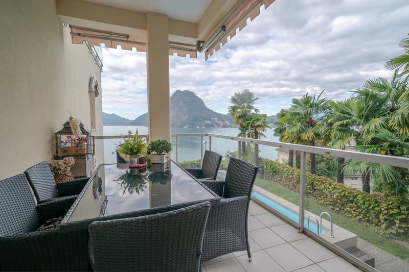 Luminoso appartamento con vista lago a Lugano-Castagnola (8)