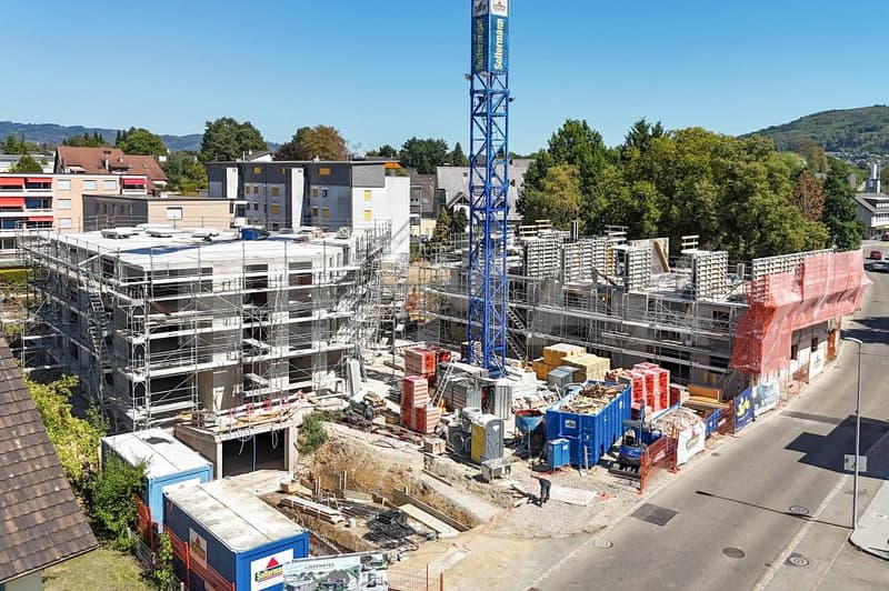 Rohbau weit fortgeschritten: Neubau "Lindensteg" (7)