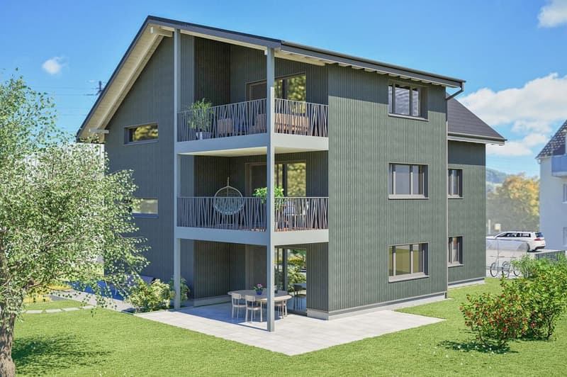 Neue 3.5 Zimmer-Dachwohnung - Innenausbau nach Wunsch (2)