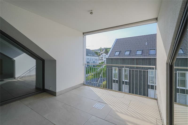 Quiet and well-maintained: 2.5 room attic apartment with gallery (9)