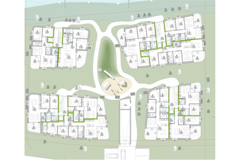 Abitare moderno in un ambiente verde - appartamenti in attico (6)