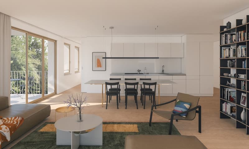 Spacious 3.5-room apartments in AVES - The nest for city birds (1)