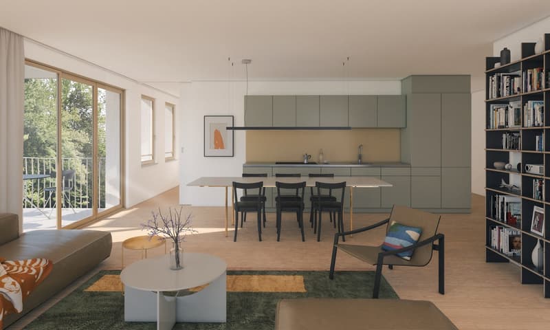 Kompakte 1.5-Zimmer-Wohnungen im AVES - Das Nest für Stadtvögel (1)