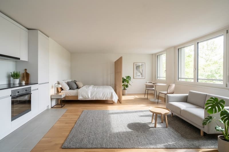 Kompakte 1.5-Zimmer-Wohnungen im AVES - Das Nest für Stadtvögel (1)