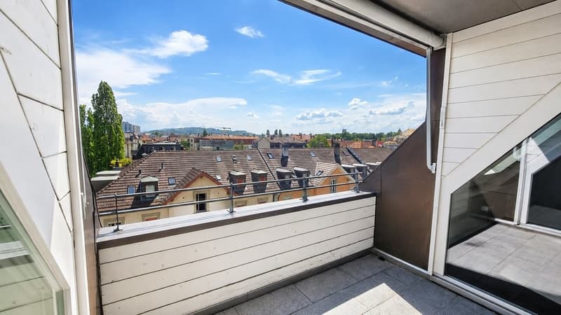 Balkon bei Wohnzimmer