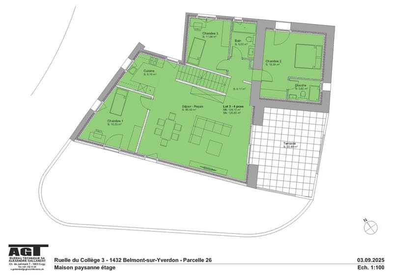 Belmont-sur-Yverdon Zu verkaufen 4.5-Zimmer-Wohnung im Obergeschoss (5)