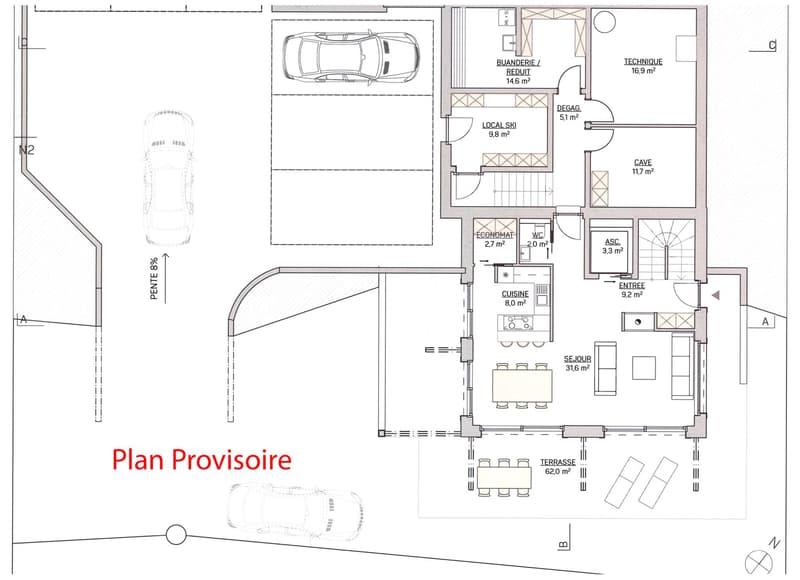 Luxurious 4.5-room chalet in Crans-Montana on plan (with building permit) (9)