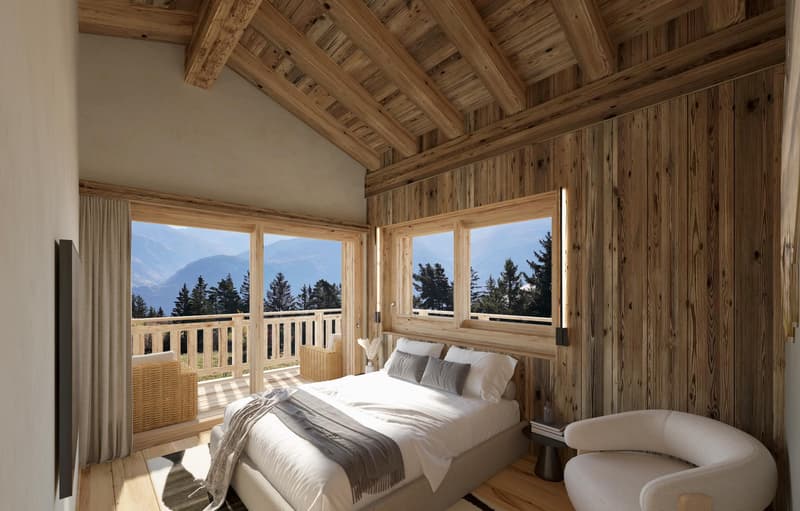 Luxurious 4.5-room chalet in Crans-Montana on plan (with building permit) (6)