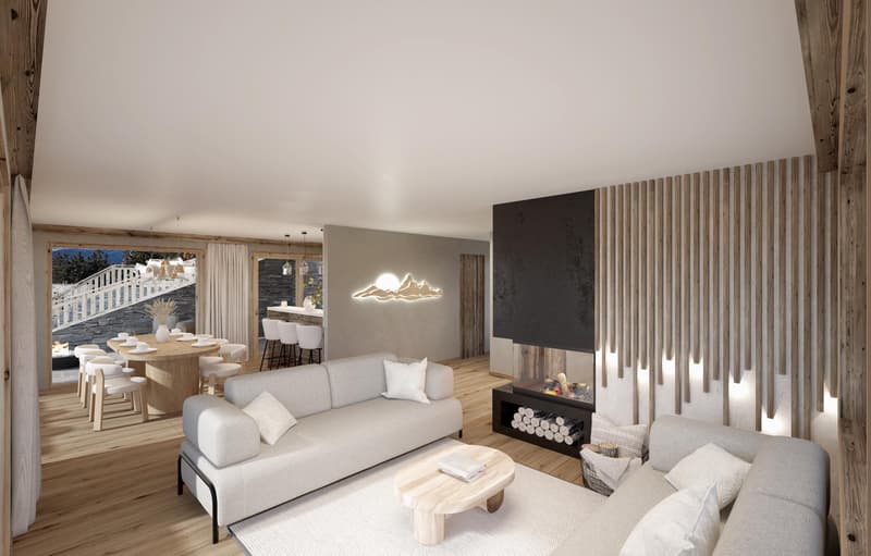 Luxurious 4.5-room chalet in Crans-Montana on plan (with building permit) (4)