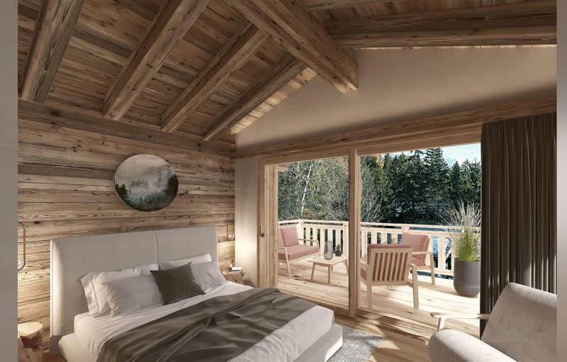 Luxurious 5.5-room chalet in Crans-Montana on plan (with building permit) (3)