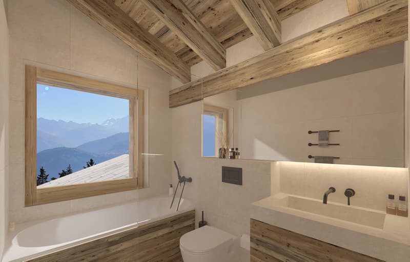 Luxurious 5.5-room chalet in Crans-Montana on plan (with building permit) (5)