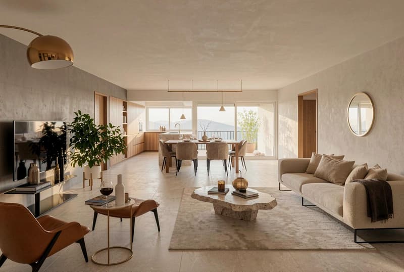 Résidence TRAMA – Elegant 3.5 Zimmer mit Panoramablick (1)