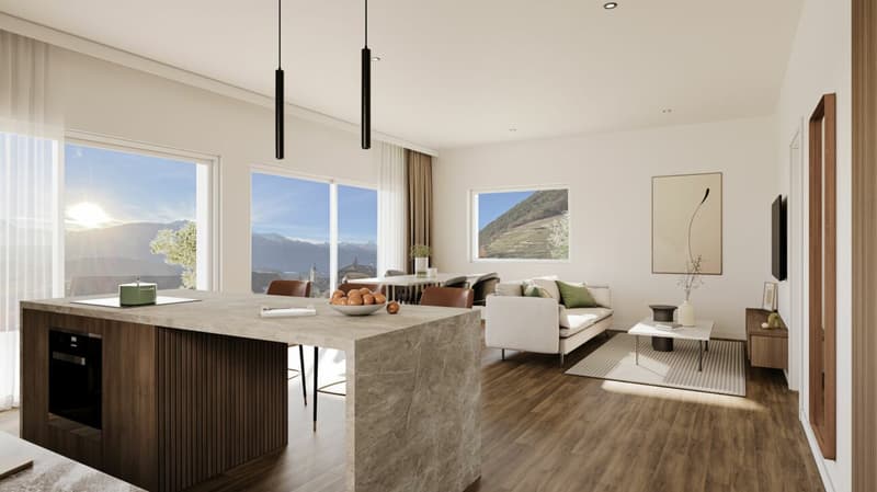 Plus que 4 appartements ! Nouveaux logements au coeur d'Ollon (1)